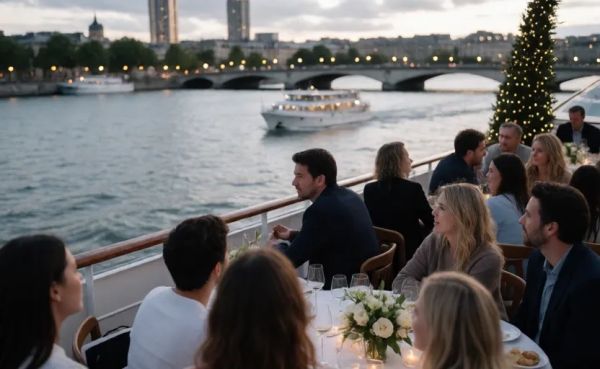 Célébrer un anniversaire de mariage avec un dîner croisière à Paris